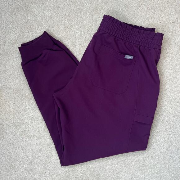 FIGS Lesage Jogger Scrub Pants Plum Purple Technical Collection Size Large - Picture 11 of 11